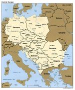 Mapa Politico de Europa Central 2001