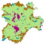 Santarém District Map, Portugal