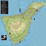 Mapa turístico de la Isla Tenerife