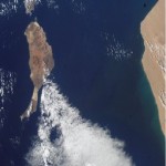 Imagen, foto satelite de la Isla Fuerteventura
