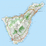 Mapa de carreteras de la Isla Tenerife