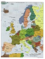 Mapa Politico de Europa 2001