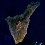 Imagen, Foto Satelite de la Isla de Tenerife