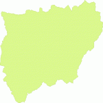 Mapa mudo de la Provincia de Jaén
