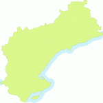 Mapa mudo de la Provincia de Tarragona