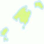 Mapa mudo de las Islas Baleares