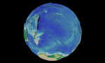 Mapa tectónico y batimétrico del Océano Pacífico Suroeste