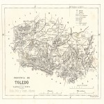 Mapa de la provincia de Toledo 1866