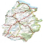 Mapa de carreteras de la Provincia de Lugo