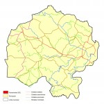 Mapa de Despliegue de Tropas del SFOR, Bosnia y Herzegovina 1997