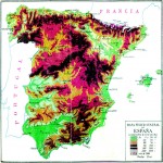 Mapa físico general de España