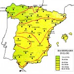 Promedio anual de días despejados en España
