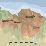 Mapa de la Ciudad de Agadir, Marruecos 1942