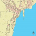 Mapa del puerto del Rosario