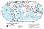 Mapa de la actividad tectónica del mundo 1998