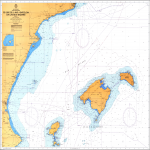 Carta náutica de las Islas Baleares 1978