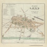 Plano de León y su ensanche