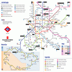 Plano del Metro de Madrid 2003