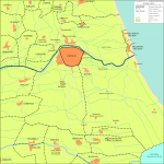 Mapa de la Ciudad de Alcazarquivir, Marruecos 1943