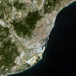 Imagen satelital de Barcelona 2004