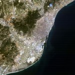 Imagen satelital de Barcelona 1984