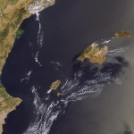 Imagen satelital de las Islas Baleares 2006