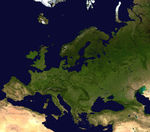 Mapa satelital de Europa 2002