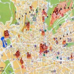 Mapa turístico de Granada