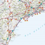 Mapa de carreteras de la Provincia de Tarragona