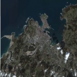 Mapa satelital de La Coruña