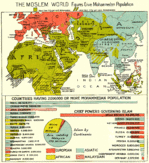El mundo musulmán en 1900