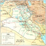 Mapa Físico de Irak 2004