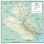 Mapa Físico de Irak 1976