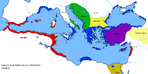 Colonización griega y fenicia, circa 550 aC