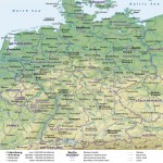 Mapa físico de Alemania