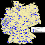 Mapa de carreteras de Alemania 2005