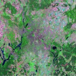Vista satelital de Berlín