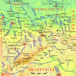 Mapa Topográfico del Sur de Sri Lanka 1964