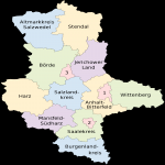Mapa de Sajonia-Anhalt 2008