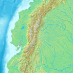 Mapa físico del Ecuador 2011