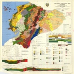 Mapa geológico del Ecuador 1982.