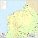 Mapa del Parque Nacional Yellowstone, Wyoming, Estados Unidos 1917