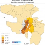 Mapa de Proyecciones de población del Distrito Metropolitano de Quito al 2020