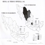 Mapa de Minería de Minerales Metálicos no Ferrosos en México 1965