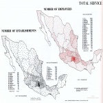 Mapa de Sector de los Servicios en México 1965