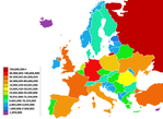 Población de los países de Europa 2006