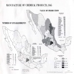 Mapa de Producción de Productos Químicos en México 1965