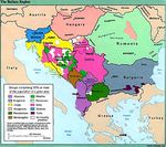 Mapa étnico de los Balcanes 1992