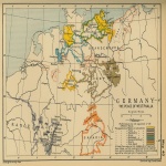 Mapa de Alemania: La Paz de Westfalia 1648