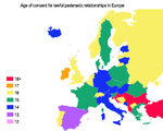 Edad de consentimiento sexual masculino Europa